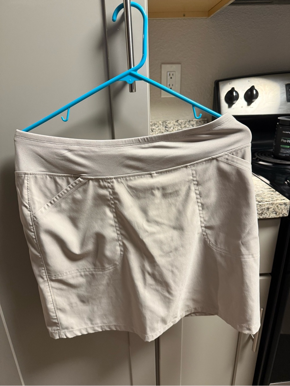 Women’s Cream Active Skort with Front Pockets